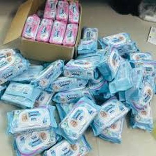 Combo 6 bịch khăn ướt Bobby 100 tờ