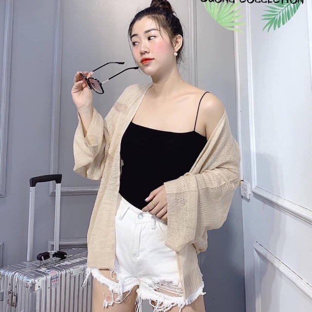 Áo khoác cardigan mỏng (#377)_Xưởng May Quang Anh