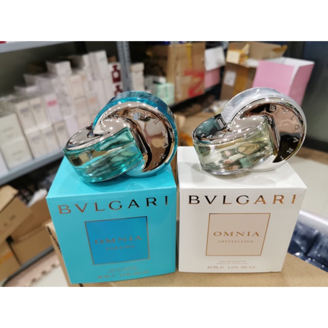 Nước hoa Omnia Crystalline Eau de Parfum BVLGARI 4 màu: xanh, trắng, hồng tím