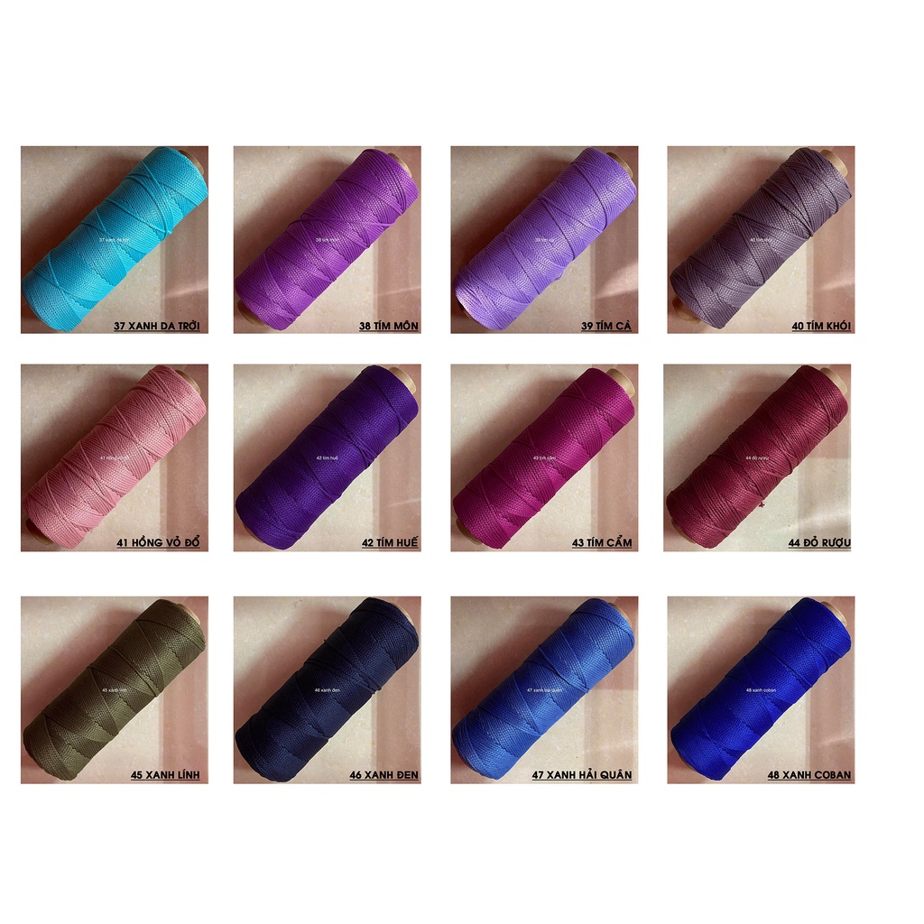 Bảng 2 -Sợi dệt trơn 2mm Craftyarn VN