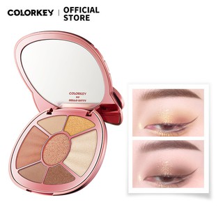 Bảng phấn mắt Colorkey x Hello Kitty tích hợp phấn má hồng và phấn bắt sáng đa năng đáng yêu 9.6g