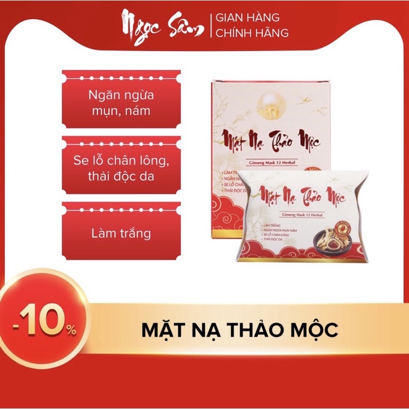 MĂT  NẠ NGỌC SÂM CHƯA PHA