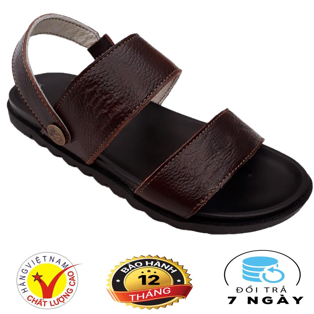 Giày Sandal Nam Da Bò Thật Cao Cấp HKT Shop Kiểu Dáng Thời Trang DNA860 -ku7
