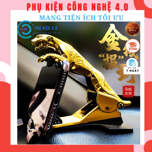 Giá đỡ, kẹp điện thoại trên ô Tô Xe hơi hình con báo siêu đẹp, sang trọng, Của Shop Phụ Kiện Công Nghệ 4.0