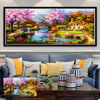Tranh đính đá Mùa Xuân Ấm Áp KT:2m2x1m1