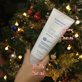[Follow Shop - Nhận Mã Giảm Giá] KEM TẨY TRANG MISSHA SUPER AQUA ULTRA HYALRON CLEANSING CREAM 200ml