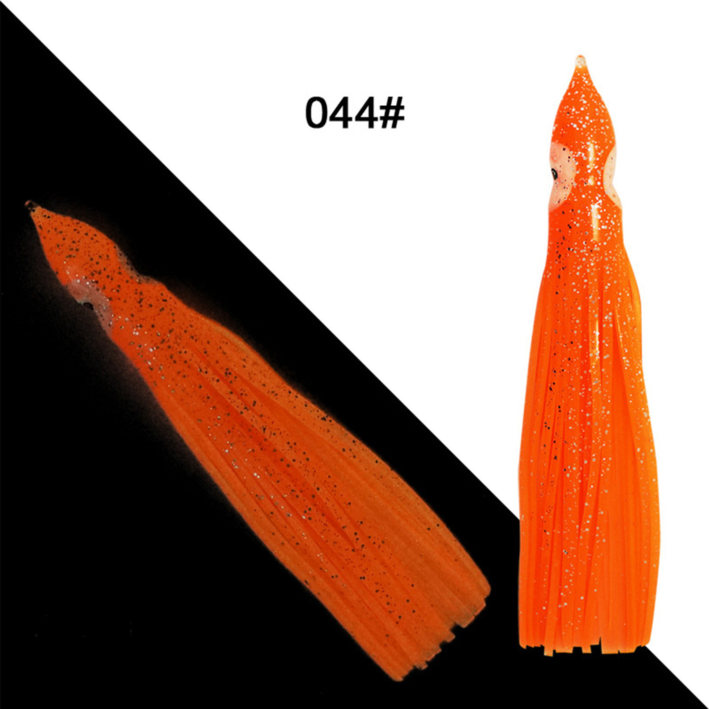 Bộ 5 Mồi Câu Cá Giả Hình Bạch Tuộc Mềm Phát Sáng 9cm