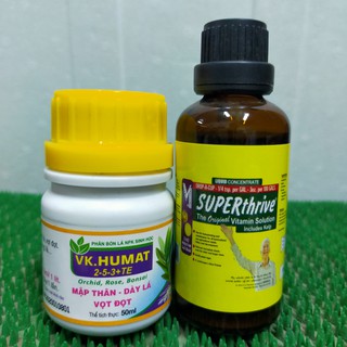 Combo kích thích tăng trưởng super thrive & humat mập mầm, dài thân
