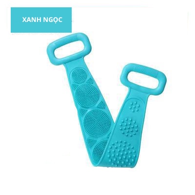 Cọ lưng silicon 2 mặt tẩy tế bào chết, có tay cầm tiện lợi Akii Home NT30