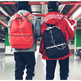 XẢ KHO FREESHIP_Balo đi học có trang trí dây xích cá tính