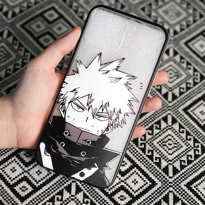 Ốp lưng Iphone Anime My Hero Academia Mã PCMHA16 in hình các nhân vật bằng nhựa dẻo trong suốt