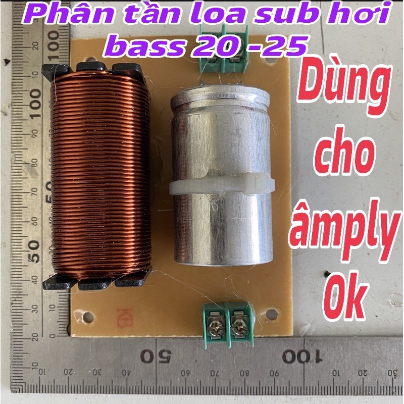 phân tần loa sub hơi bass 25