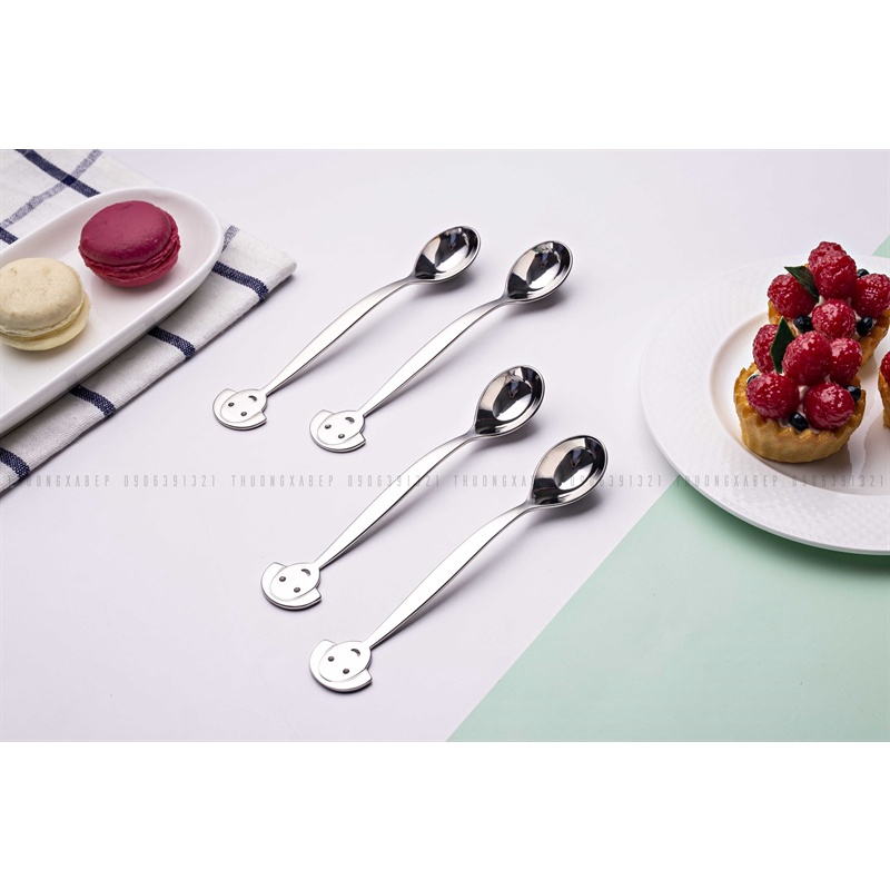 Muỗng Tráng Miệng Hình Cô Gái Alessi Anna 13cm - Inox 18/10 (304)