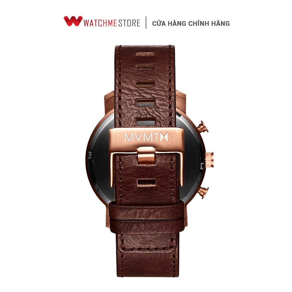 [ ĐẶC BIỆT 18-29.07 - VOUCHER 10%] - Đồng hồ Nam MVMT dây da 45mm - D-MC01-RGDBR