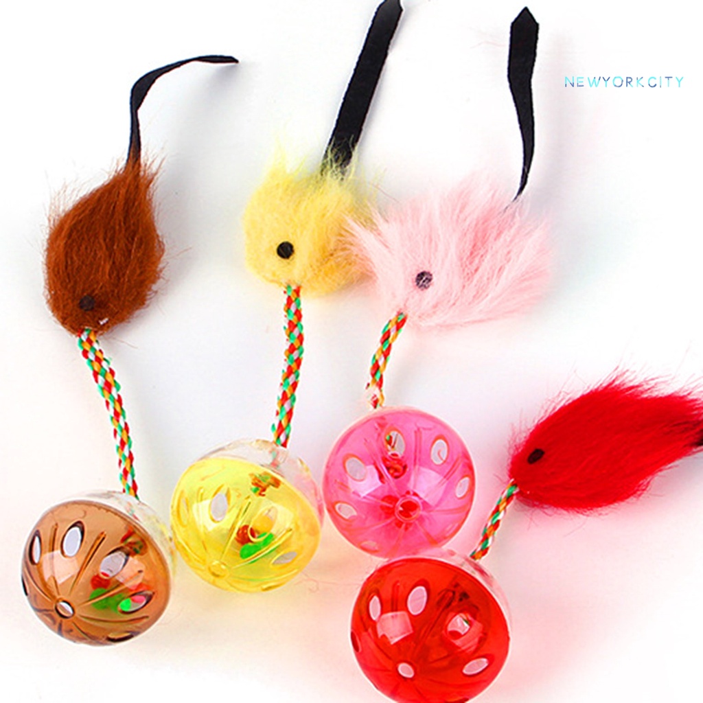 Đồ Chơi Dây Bện Gắn Chuột Giải Tỏa Căng Thẳng Cho Mèo Cưng