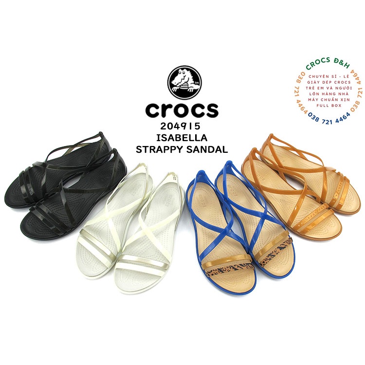 Giày dép crocs - dép sandal crocs isabella x cho nữ chống thấm nước, chống trơn trượt, chống hôi chân, hàng nhà máy xuất