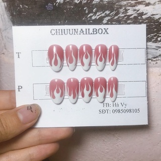 Móng úp thiết kế_ Mã lửa trắng [ Nailbox]
