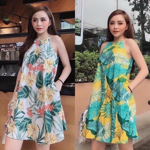 Đầm yếm form suông