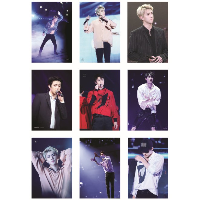 Lomo card ảnh EXO SEHUN on stage full 99 ảnh