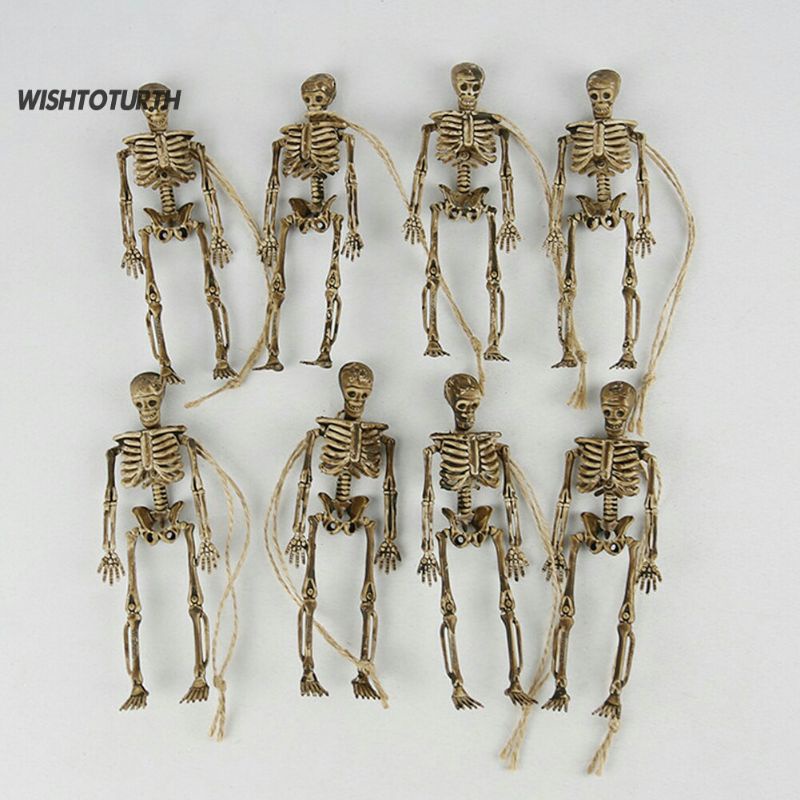 Mô hình bộ xương người bằng nhựa giả trang trí hallowen