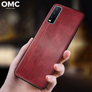 Ốp Lưng Da Pu + Tpu Chống Sốc Cho Vivo Y20