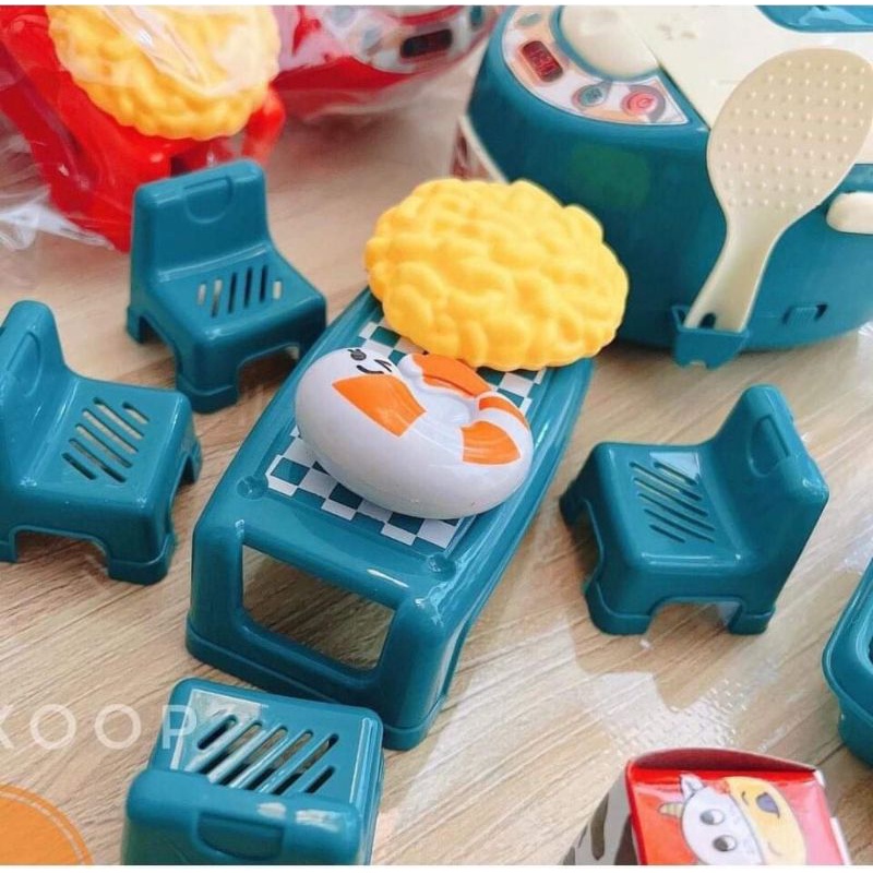 Sét đồ chơi nấu ăn bộ nồi cơm điện 13 chi tiết cho bé trai/bé gái T506-59