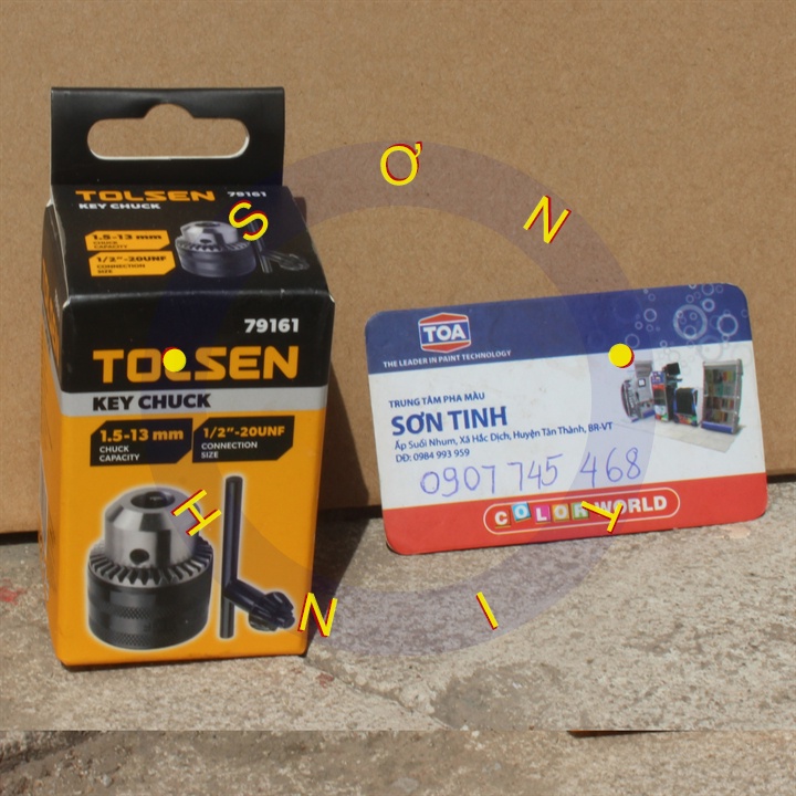 ĐẦU KẸP MŨI KHOAN 13mm (CÓ KHÓA) TOLSEN 79161