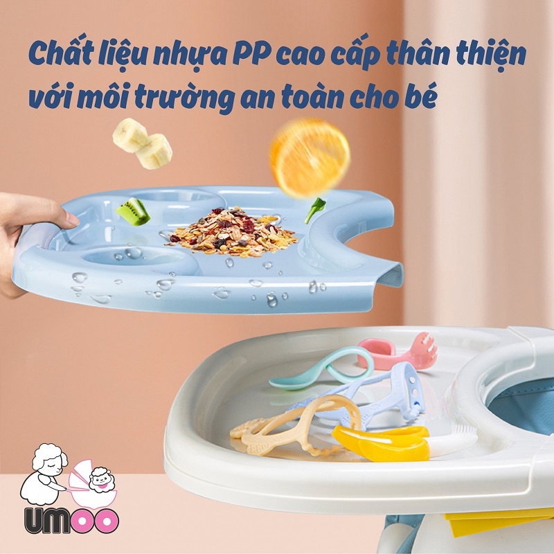 [Chính hãng] Ghế Ăn Dặm Umoo Đa Năng Điều Chỉnh Được Độ Cao