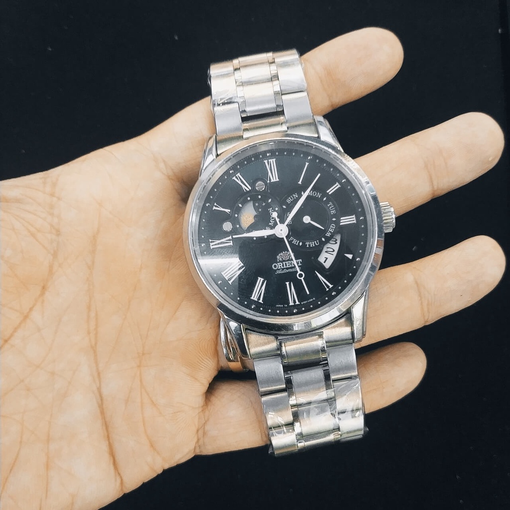 Dây Đồng Hồ Kim Loại Orient Khóa Bấm Đầu Tai Ôm