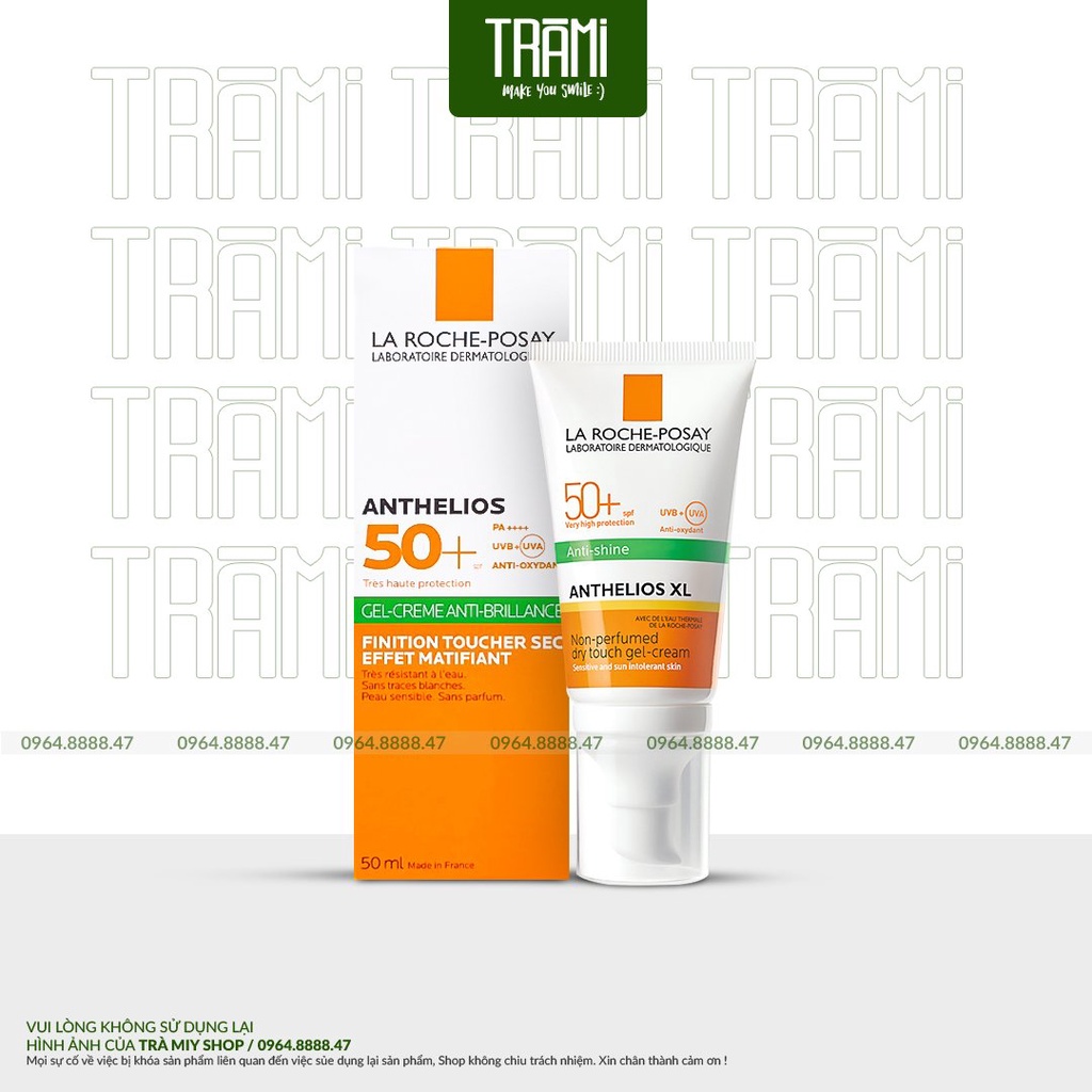 [CHÍNH HÃNG] Kem Chống Nắng Kiểm Soát Dầu La Roche Posay Gel-Cream Dry Touch Finish SPF50+ 50ml Của Pháp.