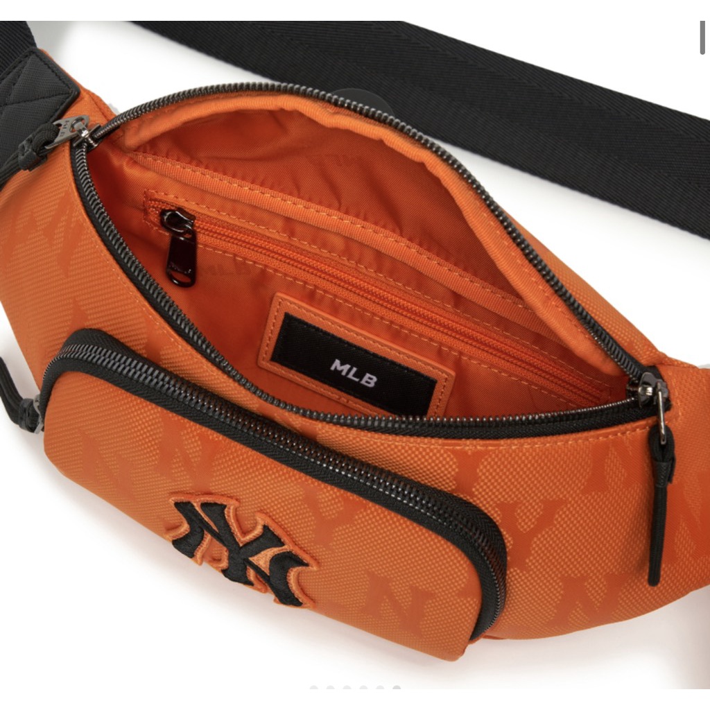 Túi bao tử MLB monogram Cam Ny