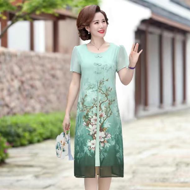 BIGSIZE– ĐẦM SUÔNG DỰ TIỆC TRUNG NIÊN, KIỂU ĐẦM SUÔNG BIGSIZE DÀNH CHO NGƯỜI MẬP, ĐẦM BIGSIZE TRUNG NIÊN U50, D3270  ཾ