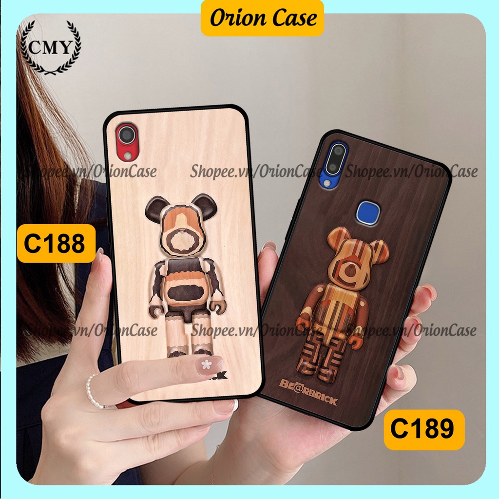 Ốp lưng Vivo Y91 / Y91c / Y93 / Y95 in hình bearbrick 3D thời trang, cá tính. ốp chống sốc, bền đẹp
