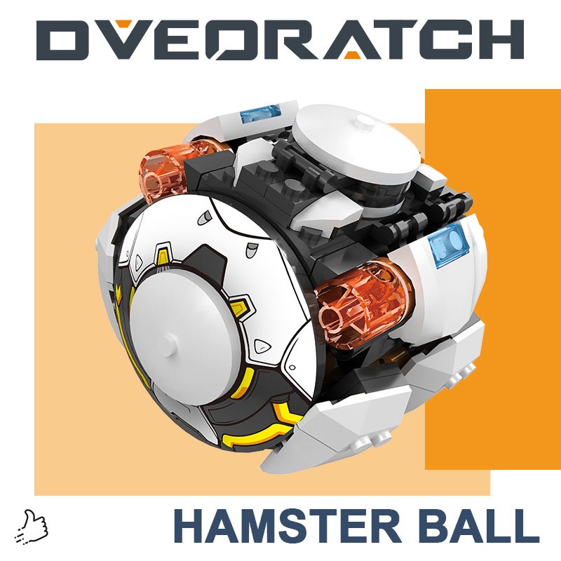 Đồ Chơi Lắp Ráp Kiểu LEGO Robot Hamster Wrecking Ball Overwatch 12 in 1 Model 50029 Với 233 Mảnh Ghép