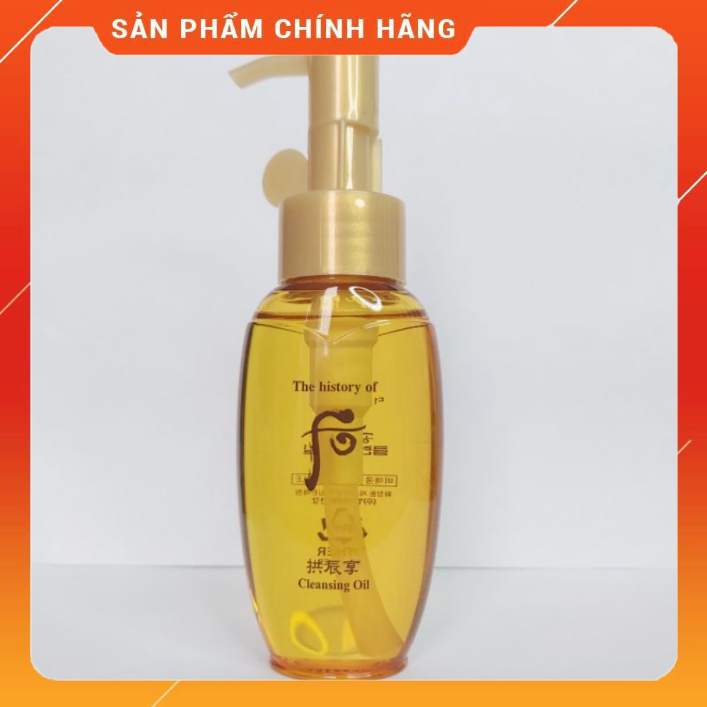 Dầu tẩy trang Whoo vàng làm sạch sâu thu nhỏ lỗ chân lông và giữ ẩm da Whoo Essential Cleansing Oil 50ml