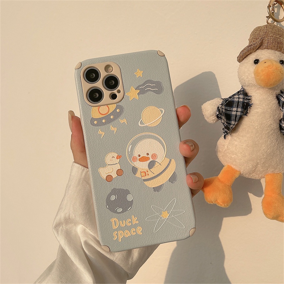 Ốp Điện Thoại Mềm In Hình Chú Vịt Dễ Thương Cho For iPhone 13 12 11 Pro Max XS Max XR X XS 8 7 Plus SE 2020
