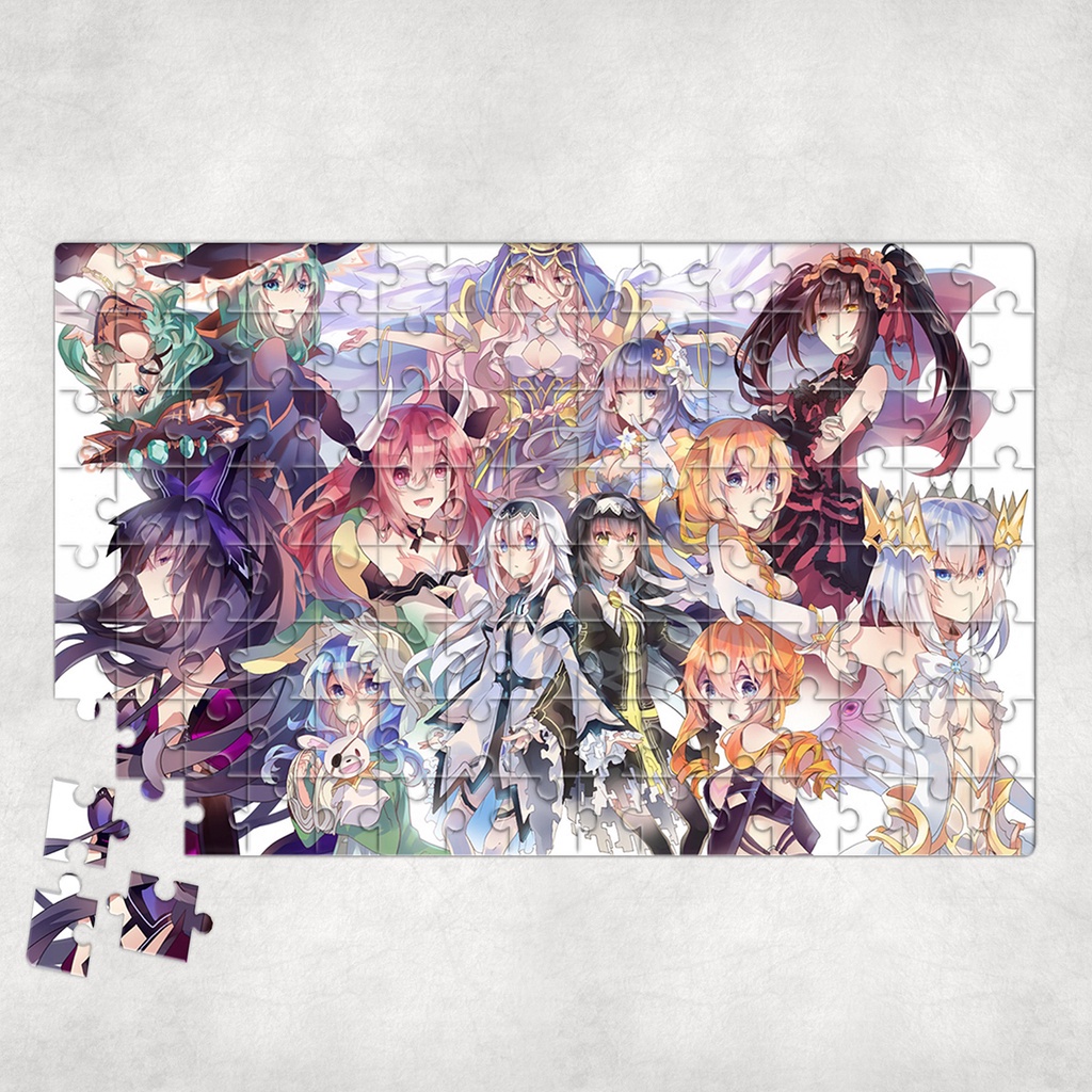 Tranh ghép hình A4, A5 Anime, xếp hình DATE A LIVE - Mẫu 1