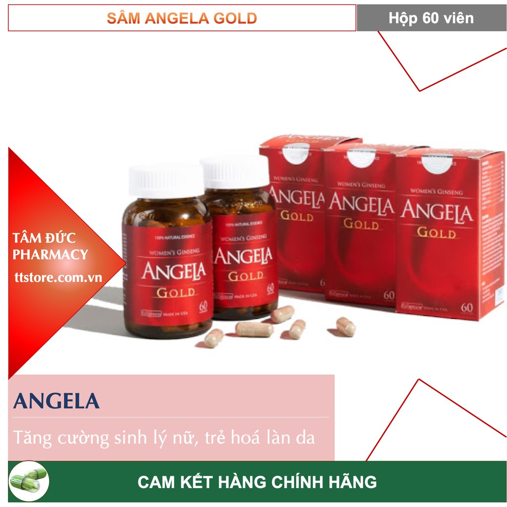 Sâm ANGELA GOLD  - Mua 2 Chai tích điểm tặng 1 chai 15 viên