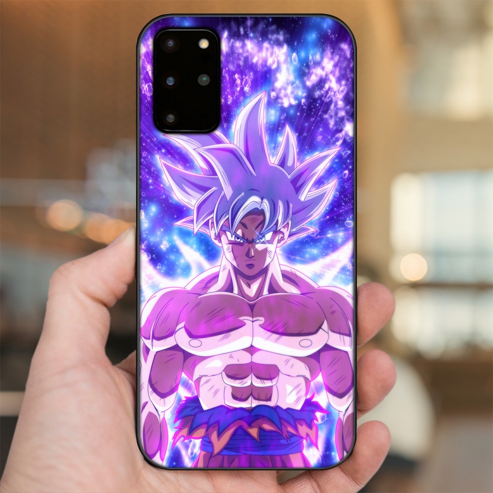 Ốp lưng Samsung S20 Plus viền đen in hình Goku Dragon Ball
