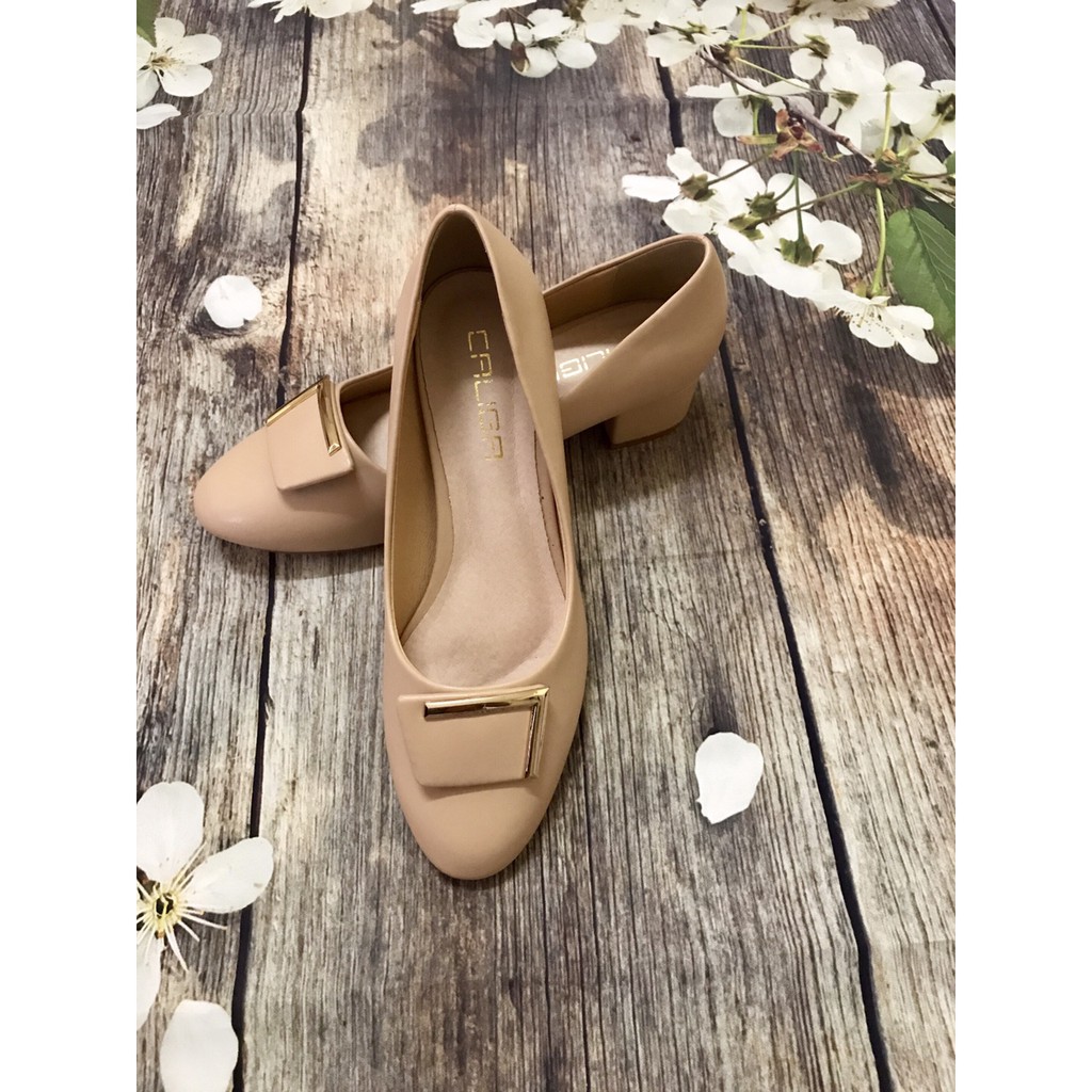 Giày búp bê 3cm mũi tròn, hàng Việt Nam bền đẹp, êm chân