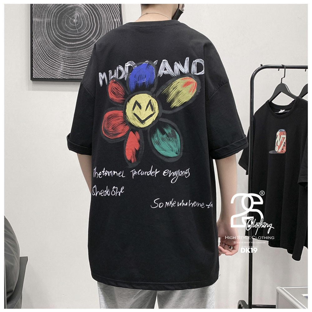 Áo Thun Unisex 2S Clothing - DK19 Form Rộng Tay Lỡ, Áo Phông Nam Nữ Freesize