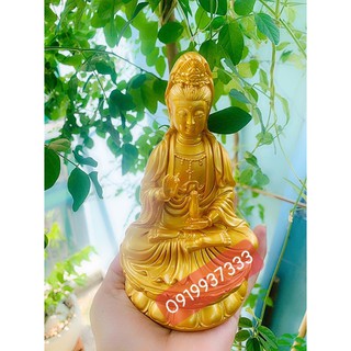 Tượng phật bà quan âm 15 cm ( 4 màu )