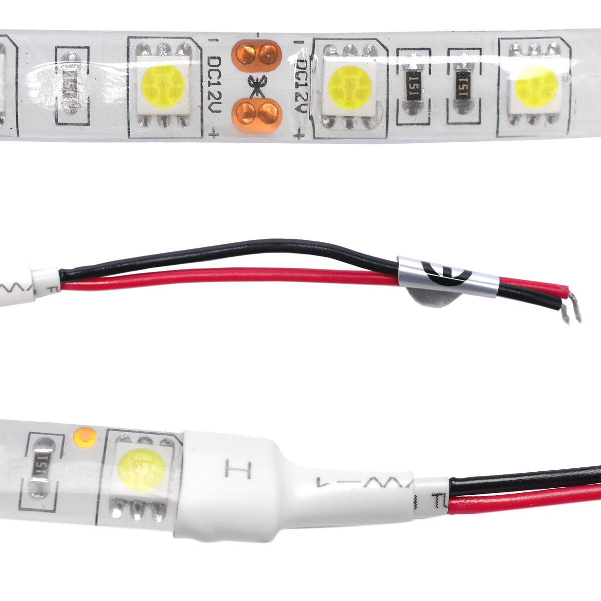 Dây Đèn Led 10cm 5050 Dc 12v G7V Chống Nước Màu Xanh Dương