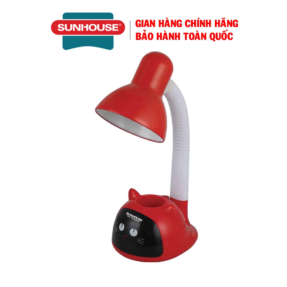 Đèn bàn Sunhouse SHE-18LED-A6, Bảo hành 12 tháng, Tặng 01 bóng led chống cận