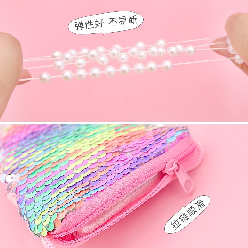 Set 7 Vòng cổ/Khuyên Tai/Kẹp Tai Hình Đuôi Cá Trong Frozen Mới