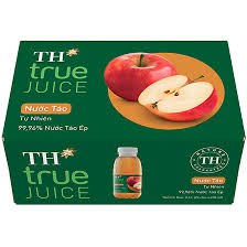 Thùng 24 chai nước ép táo tự nhiên TH True Juice chai 350ml