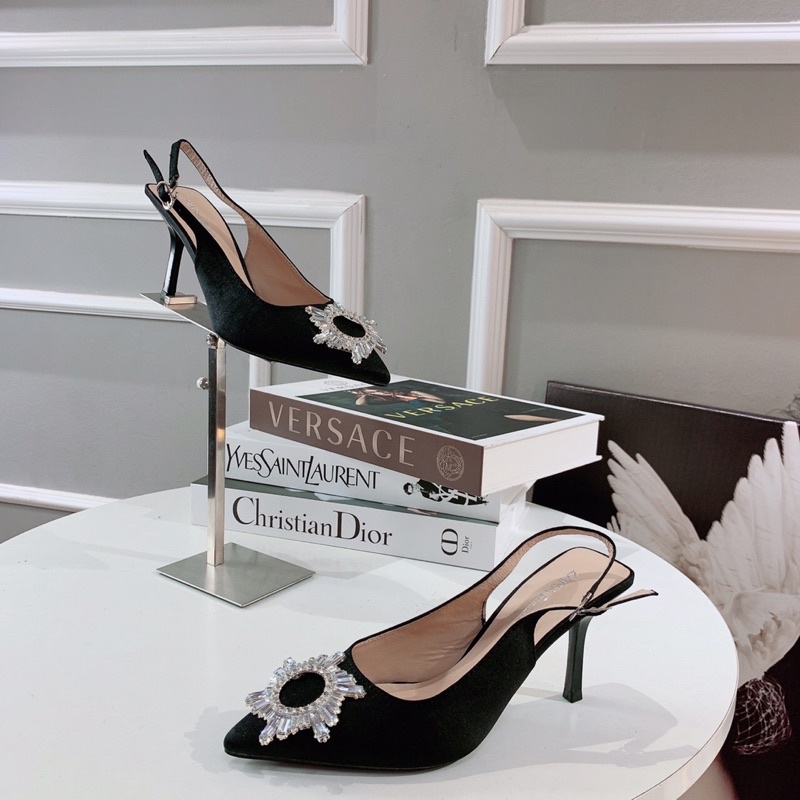 ❄️ Sangdal bít mũi khóa mặt trời gót nhọn 9cm