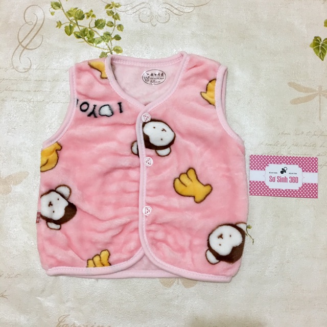 Áo Gilê lông tuyết cho bé