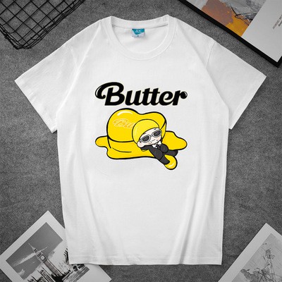 Áo thun nam nữ mùa hè  2021 BTS Butter siêu hot dành cho fan yêu thích giá tốt