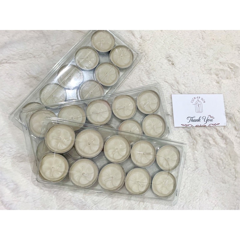 10 viên nến tealight 4h hoa mai không khói